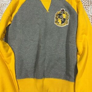 Universal Gray and Yellow Crewneck Sweater